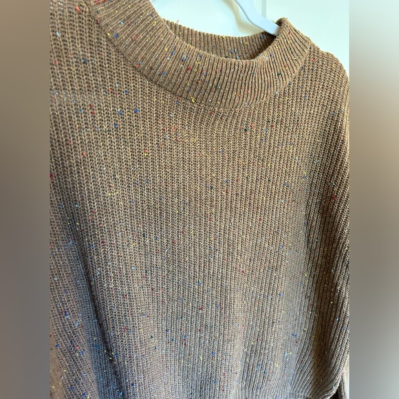 brown sweater with rainbow flecks - Picture 4 of 4